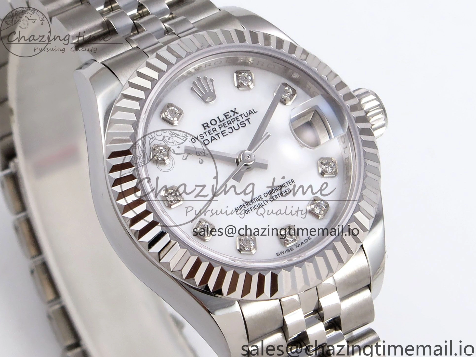 904L SS Steel A2671 279174 Edition Diamonds GMF Bracelet Best DateJust White on 1:1 Dial 28MM Jubilee 0118